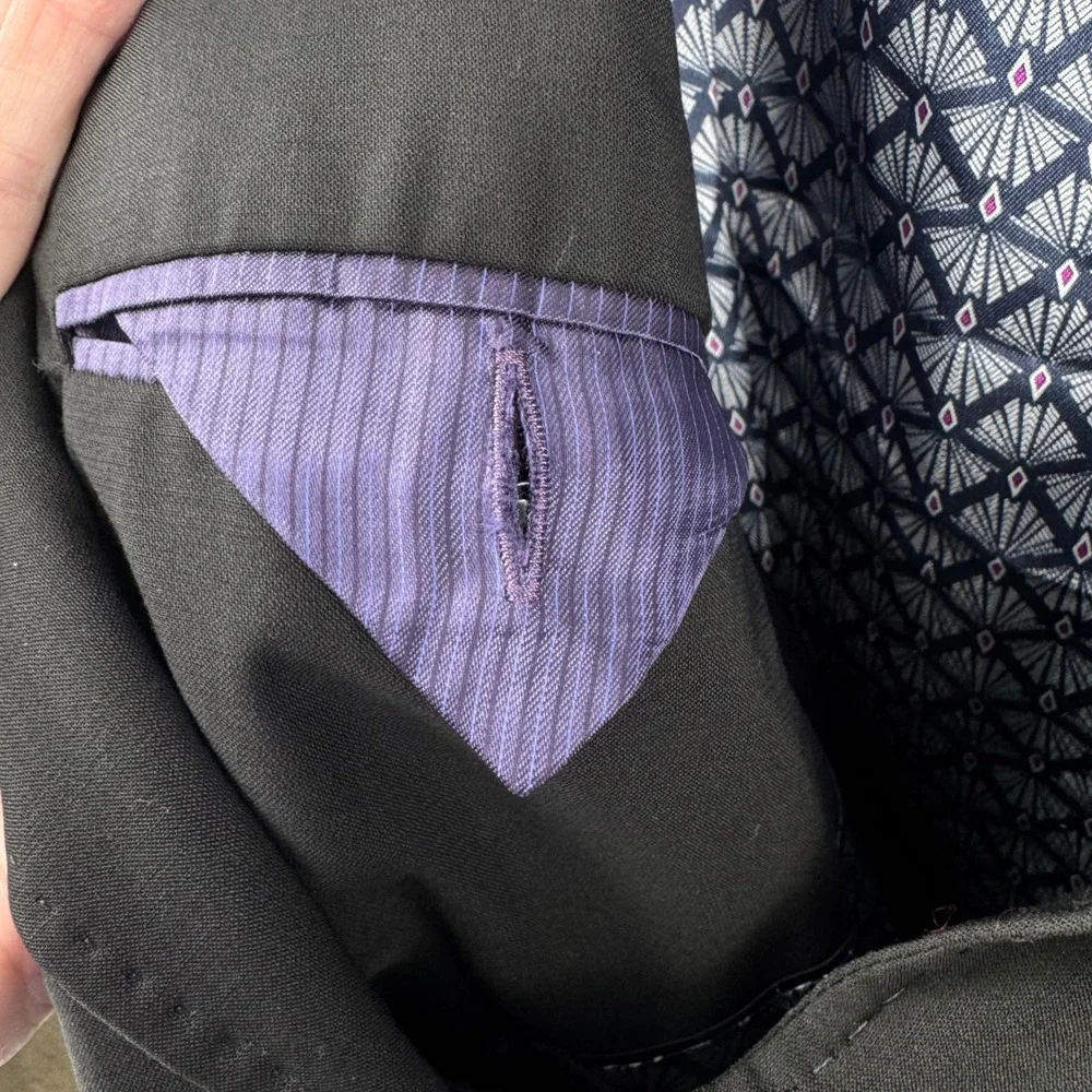 Ted Baker‎ Blazer Mens 38S Black Wool Endurance Jay CT Two Button Professional